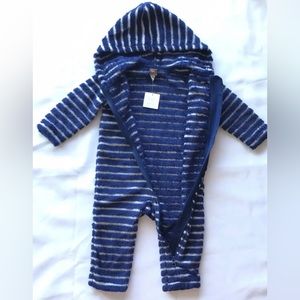 $50 NWT Tea Collection Baby 18-24 mos Fleece Bunting Sherpa Playsuit Coverall